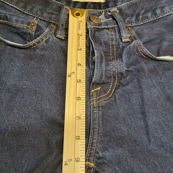 Abercrombie Fitch Mens Button Fly Jeans Size 26x29 Slim Straight 100% Cotton - Picture 9 of 10